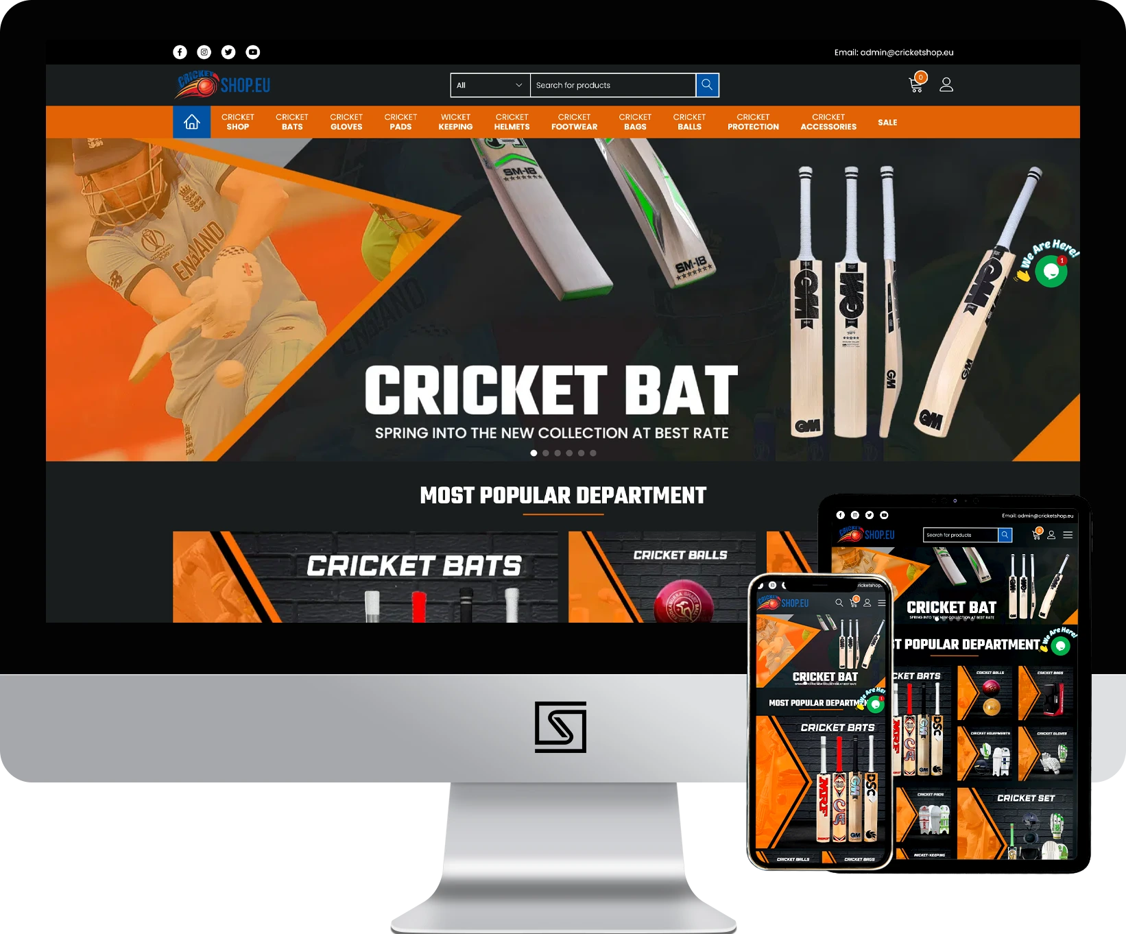 Cricket Shop Europe Project